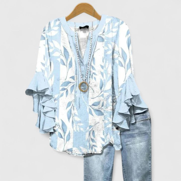 Aurelia – Ruffle Sleeve Statement Blouse Bennet & Stone London