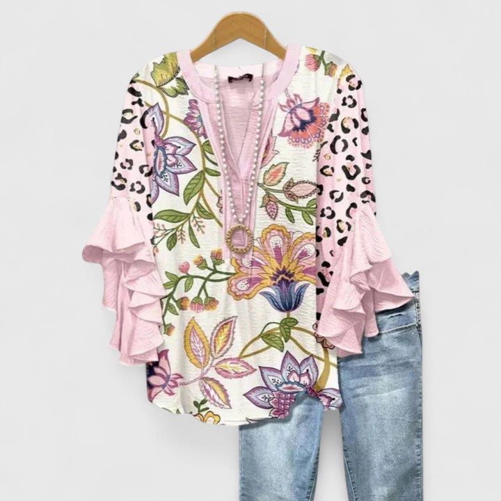 Aurelia – Ruffle Sleeve Statement Blouse Bennet & Stone London