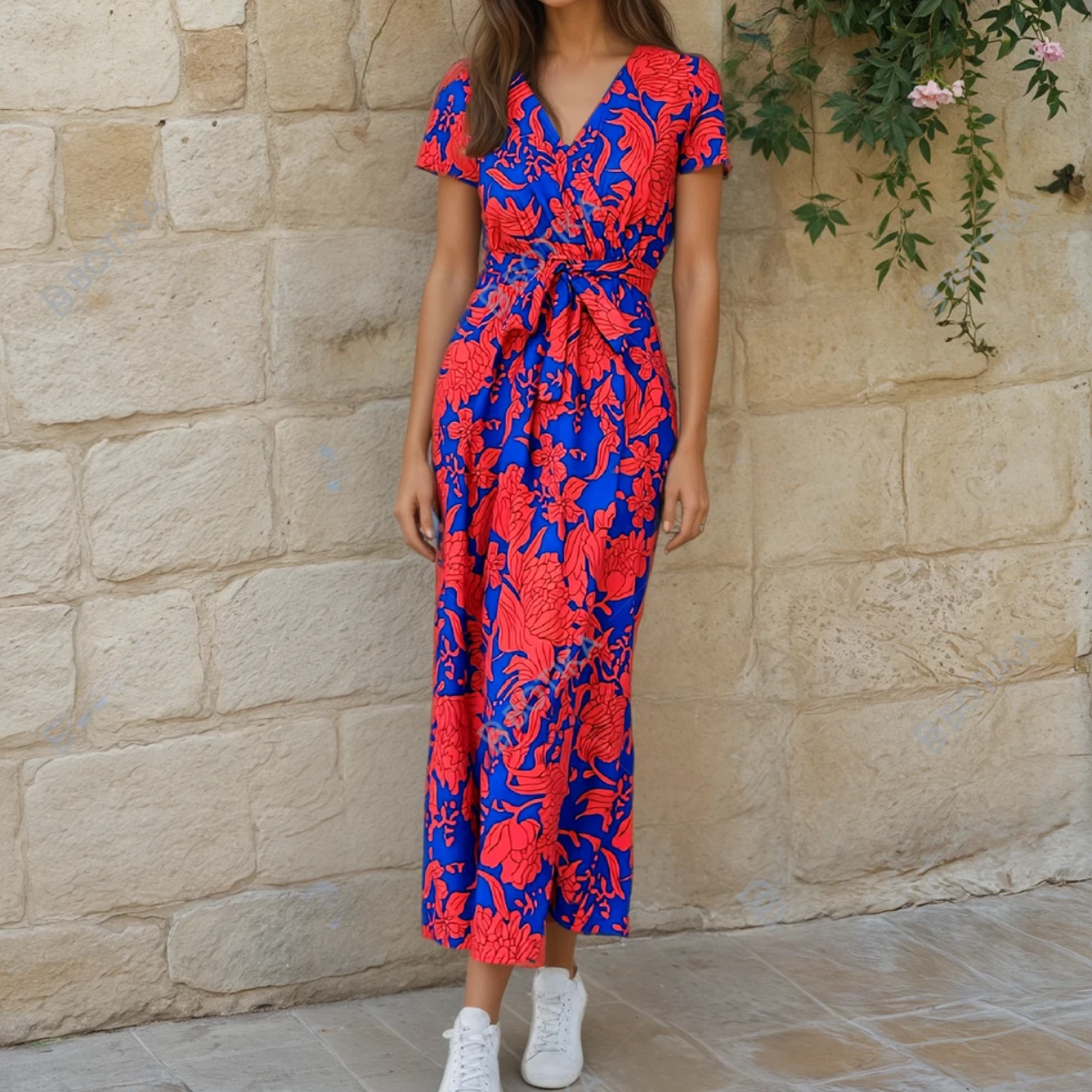 FLORENCE | LIGHT AND ELEGANT COLOURFUL DRESS Bennet & Stone London