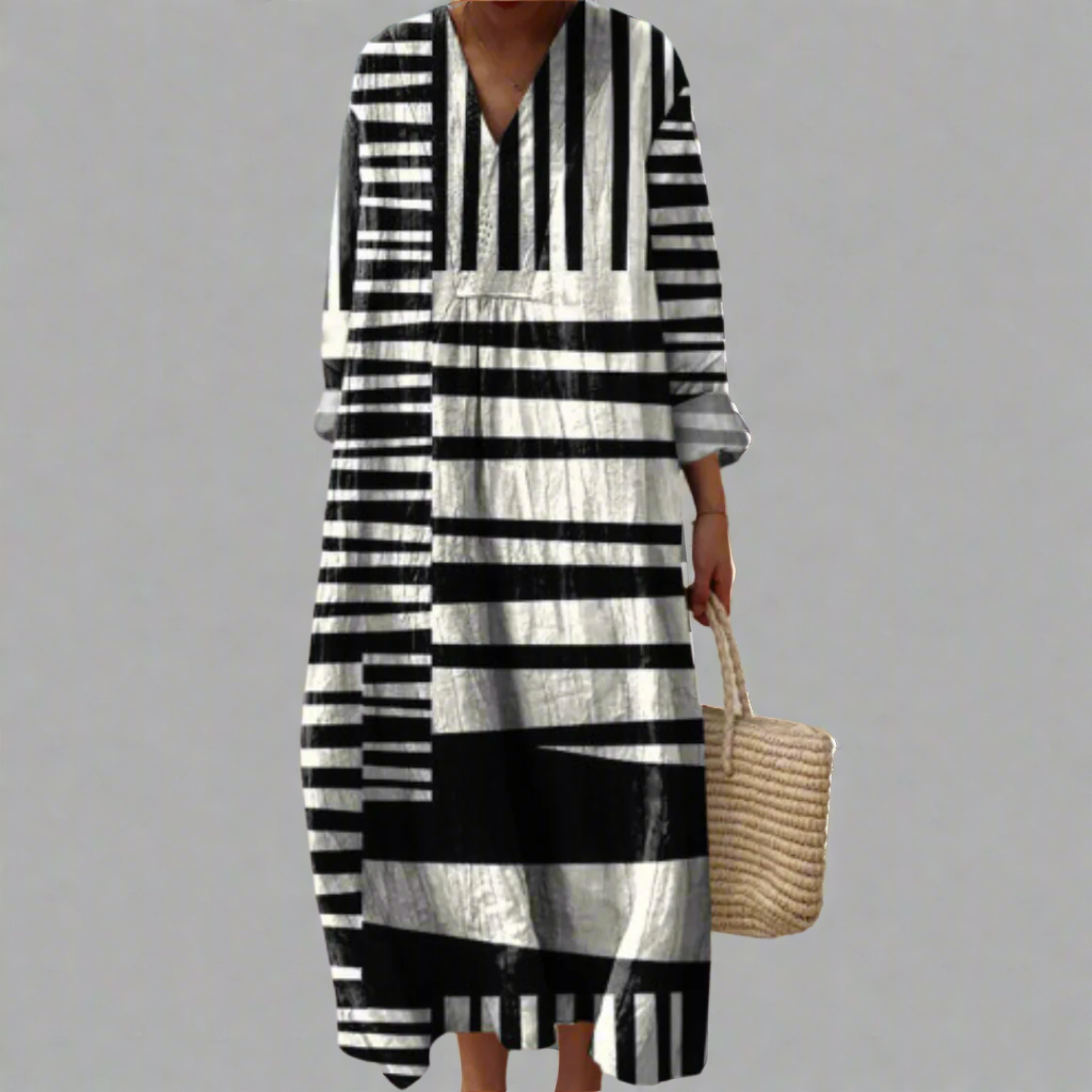 ASHLYN | ELEGANT GEOMETRIC DRESS Bennet & Stone London