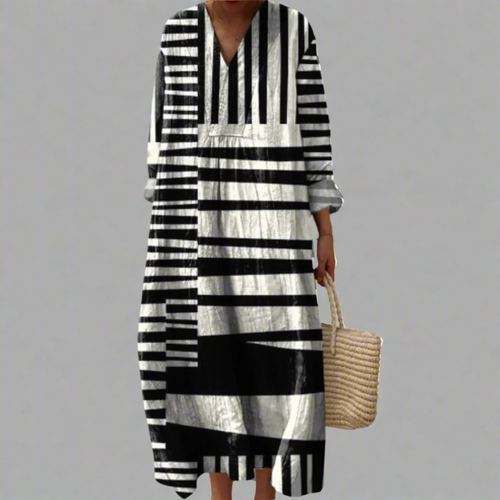 ASHLYN | ELEGANT GEOMETRIC DRESS Bennet & Stone London