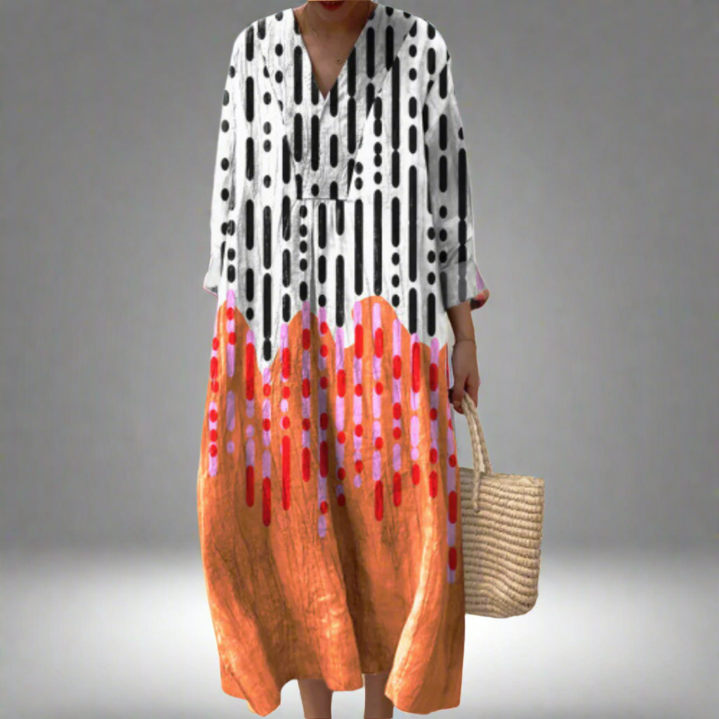 KIARA | ELEGANT GEOMETRIC DRESS Bennet & Stone London