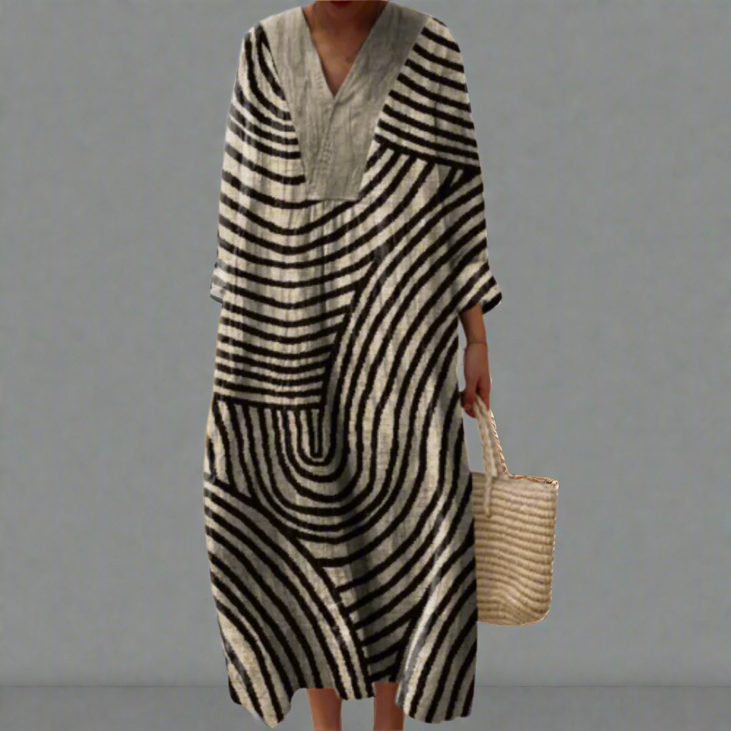CASSIDY | ELEGANT GEOMETRIC DRESS Bennet & Stone London