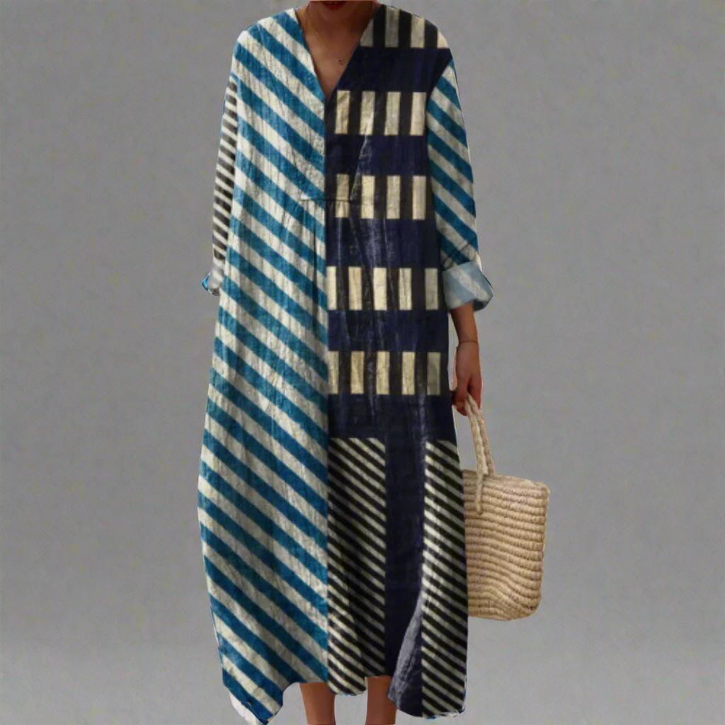 ALINTA | ELEGANT GEOMETRIC DRESS Bennet & Stone London