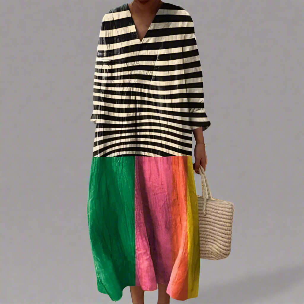 ZARA | ELEGANT GEOMETRIC DRESS Bennet & Stone London