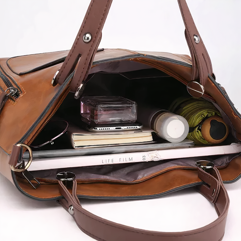 WINSLET - ICONIC RETRO PU LEATHER CROSSBODY HANDBAG Bennet & Stone London