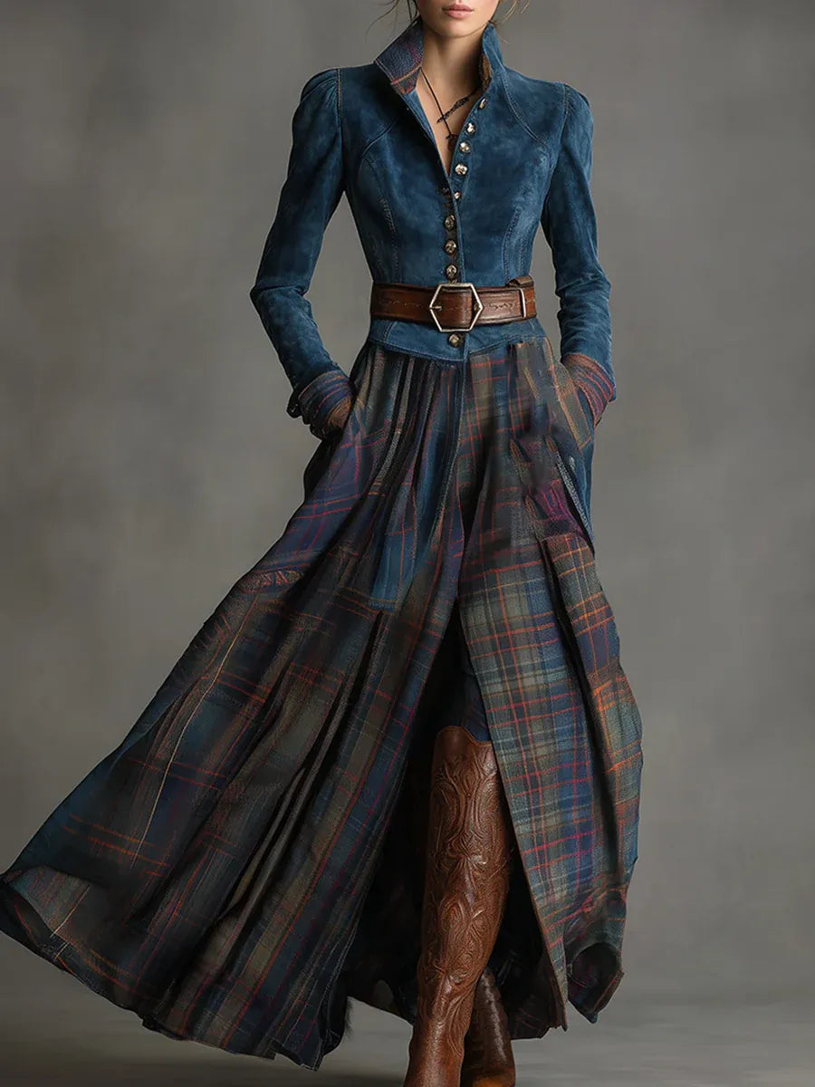 ALEXANDRA | BLUE MAXI DRESS Bennet & Stone London