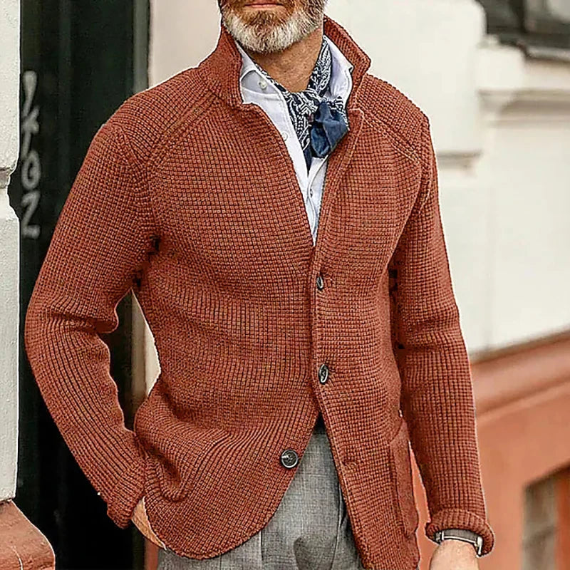 HARRIS | KNITTED BUTTON-UP CARDIGAN Bennet & Stone London