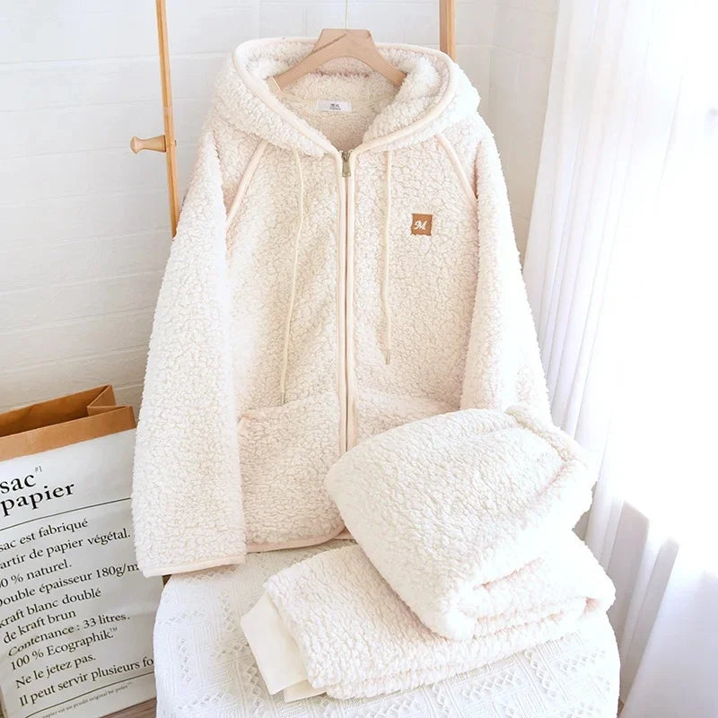 COZYHOOD | WINTER SHERPA HOODIE SET Bennet & Stone London