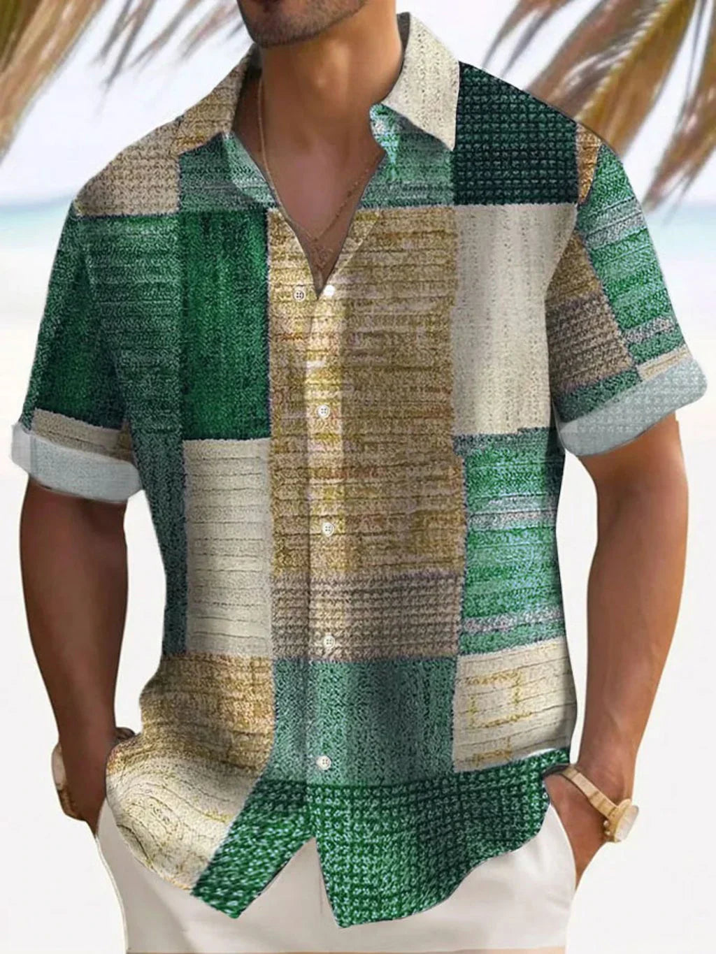 Luca | Vintage Patchwork Summer Shirt Bennet & Stone London