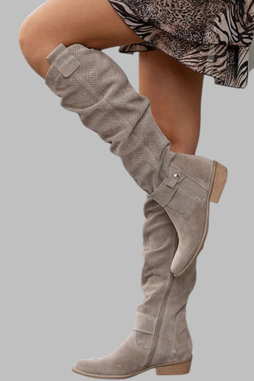 BELLA | ELEGANT SUEDE SLOUCH BOOT Bennet & Stone London