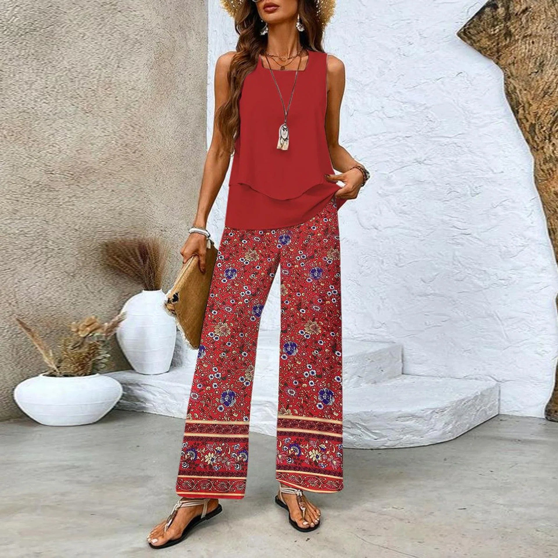 LOUISE | LIGHT ELEGANT TWO-PIECE SUMMER SUIT Bennet & Stone London