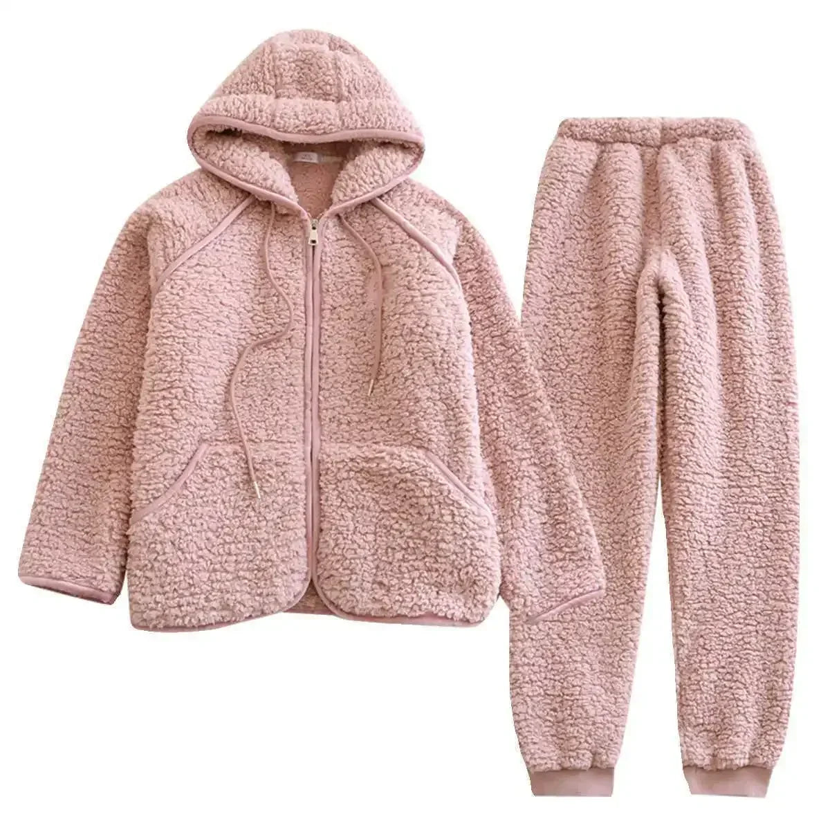 COZYHOOD | WINTER SHERPA HOODIE SET Bennet & Stone London