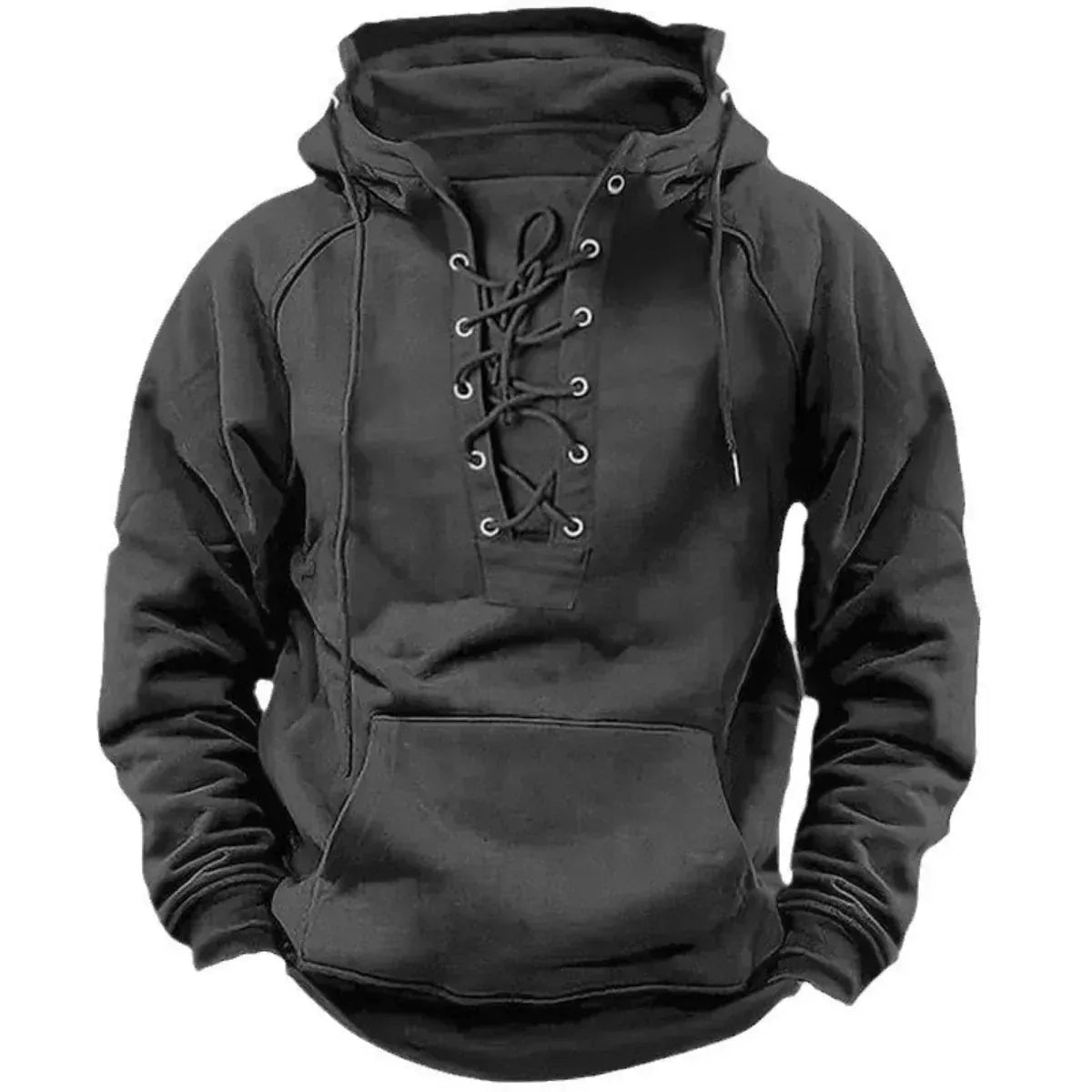 EDMUND | LACE-UP HOODIE Bennet & Stone London