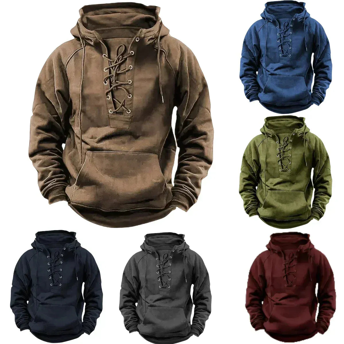EDMUND | LACE-UP HOODIE Bennet & Stone London