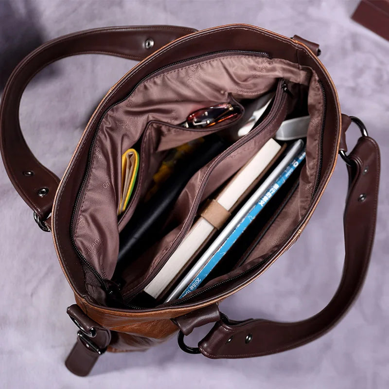 ARALYN - REFINED SOFT LEATHER TOTE BAG Bennet & Stone London