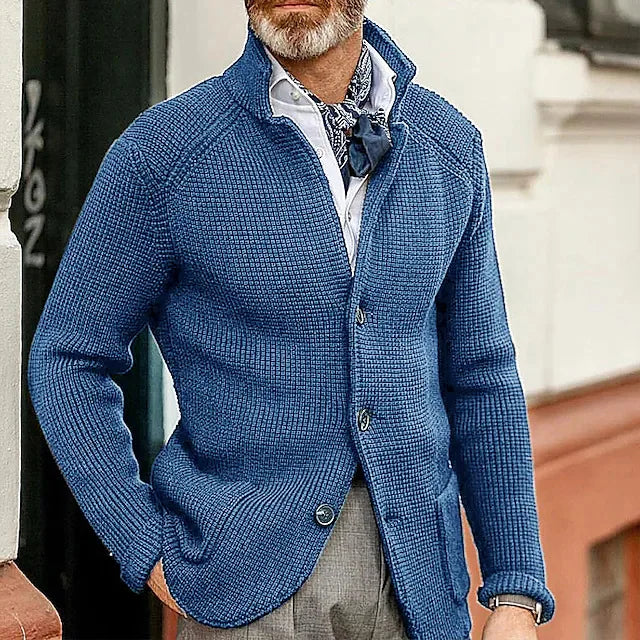 HARRIS | KNITTED BUTTON-UP CARDIGAN Bennet & Stone London