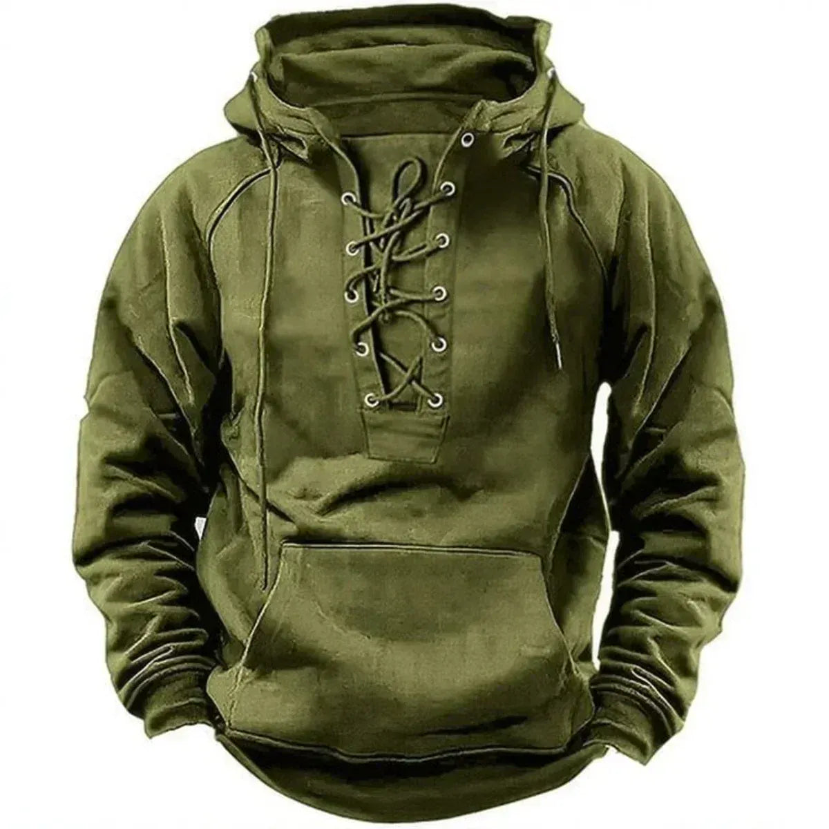 EDMUND | LACE-UP HOODIE Bennet & Stone London