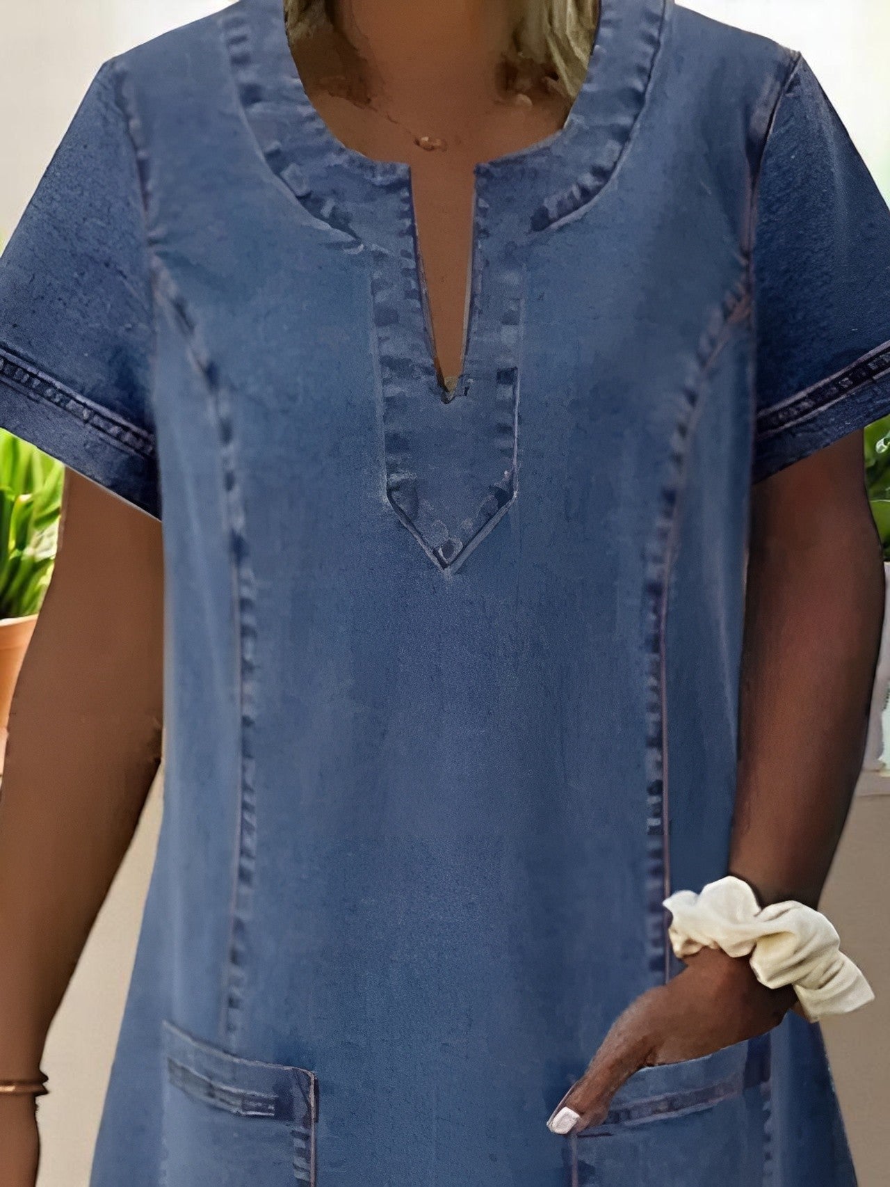 SKY | DURABLE DENIM DRESS Bennet & Stone London