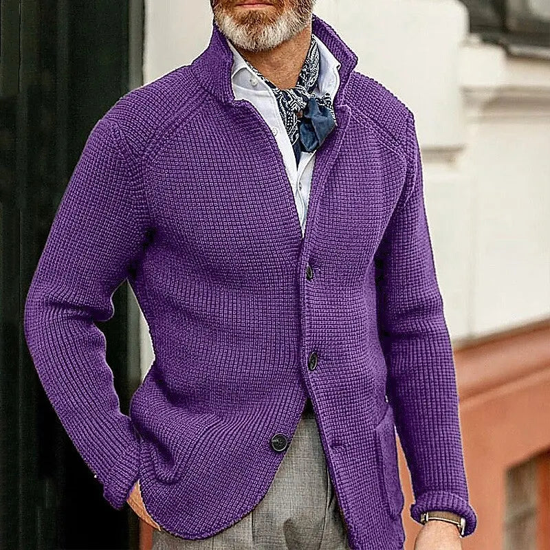 HARRIS | KNITTED BUTTON-UP CARDIGAN Bennet & Stone London