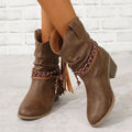 BEATRICE | WESTERN BLOCK HEEL BOOTIES Bennet & Stone London