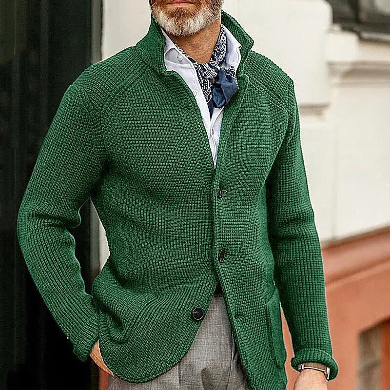 HARRIS | KNITTED BUTTON-UP CARDIGAN Bennet & Stone London