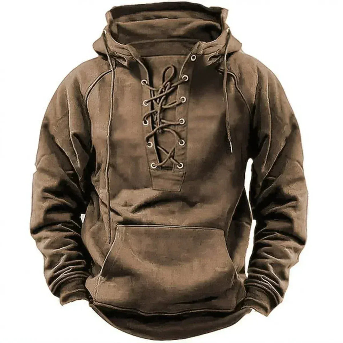 EDMUND | LACE-UP HOODIE Bennet & Stone London