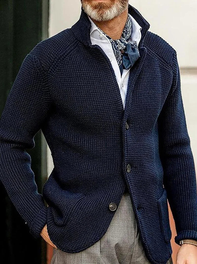 HARRIS | KNITTED BUTTON-UP CARDIGAN Bennet & Stone London