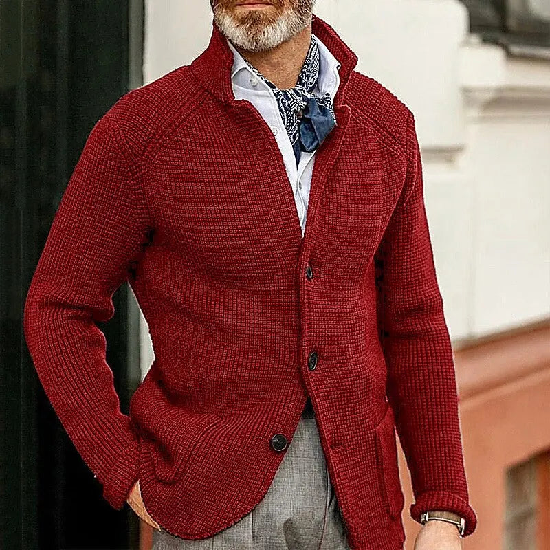 HARRIS | KNITTED BUTTON-UP CARDIGAN Bennet & Stone London