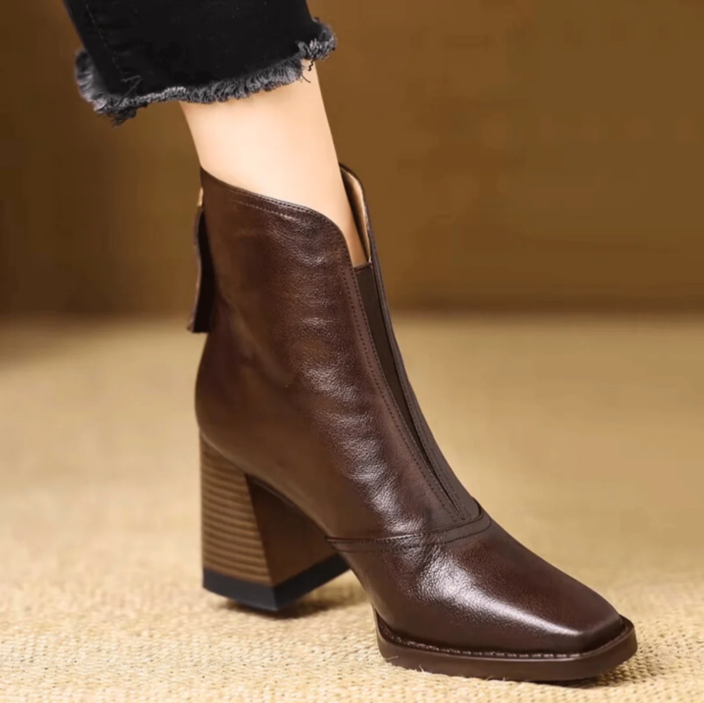 ARABELLA | BLOCK HEEL ANKLE BOOTS Bennet & Stone London