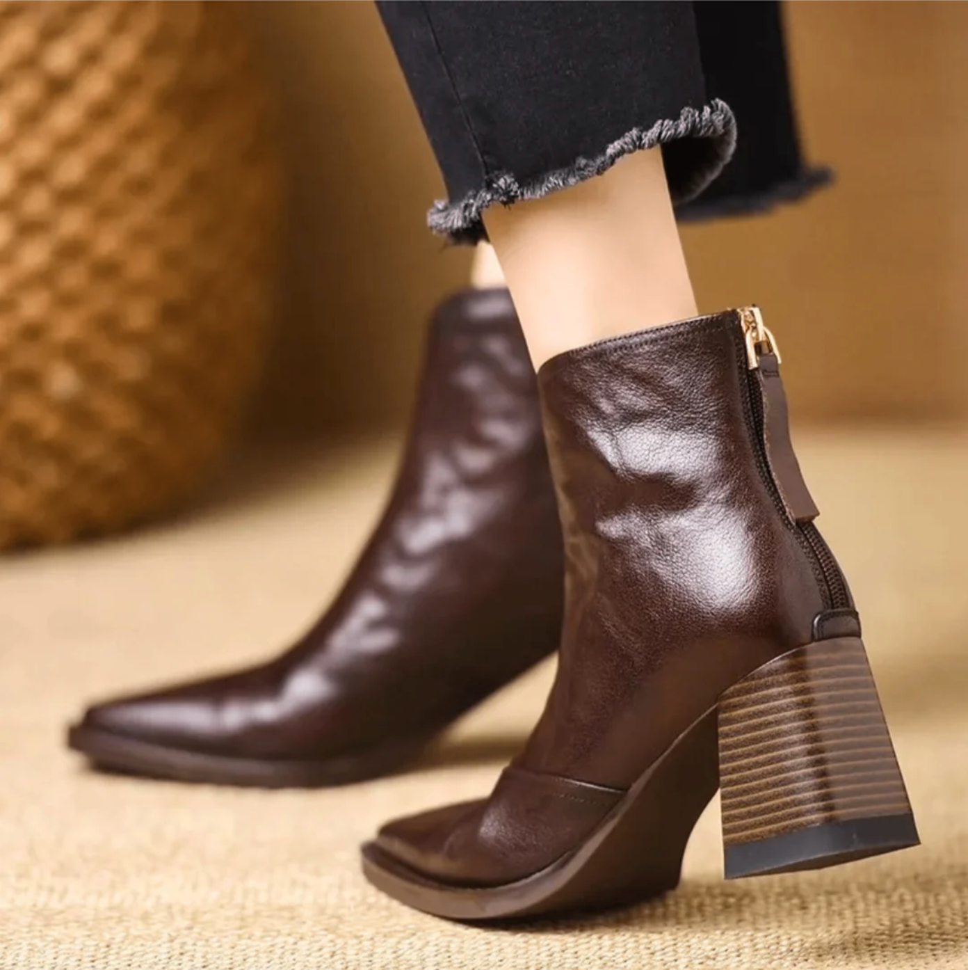 ARABELLA | BLOCK HEEL ANKLE BOOTS Bennet & Stone London