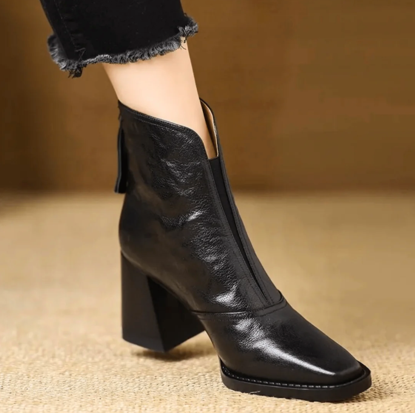 ARABELLA | BLOCK HEEL ANKLE BOOTS Bennet & Stone London