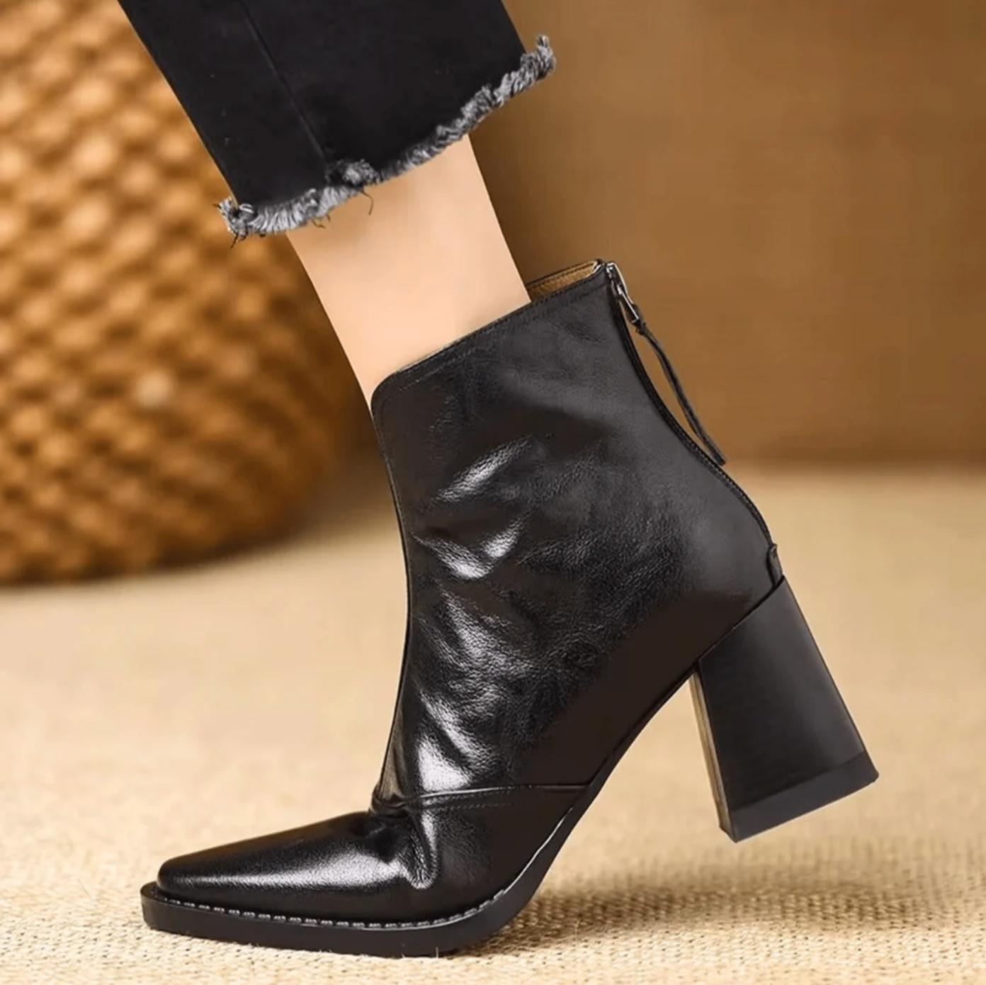 ARABELLA | BLOCK HEEL ANKLE BOOTS Bennet & Stone London