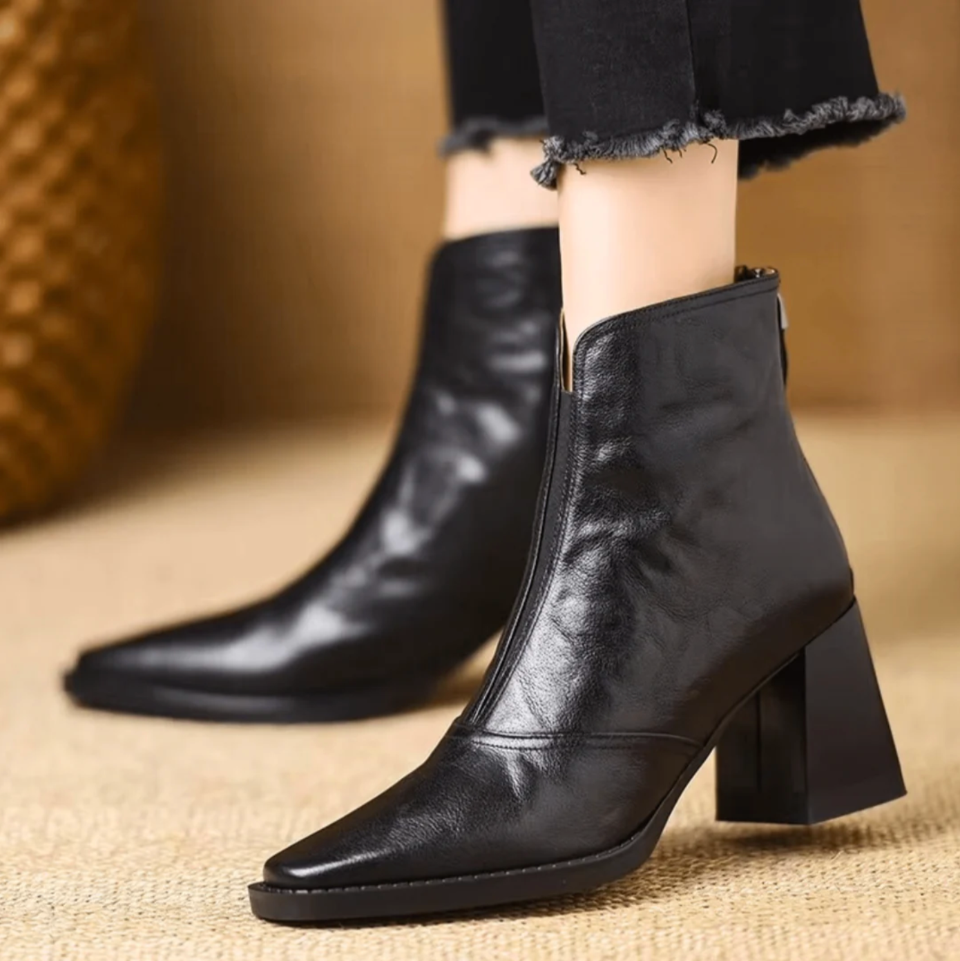 ARABELLA | BLOCK HEEL ANKLE BOOTS Bennet & Stone London