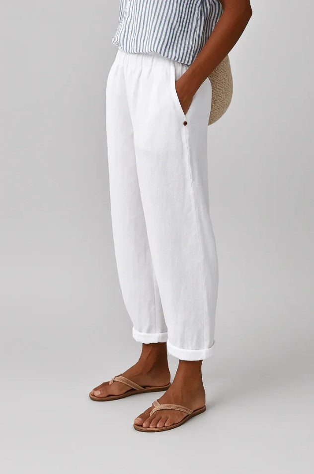 Sharona - Lightweight Linen-Cotton Pants Bennet & Stone London