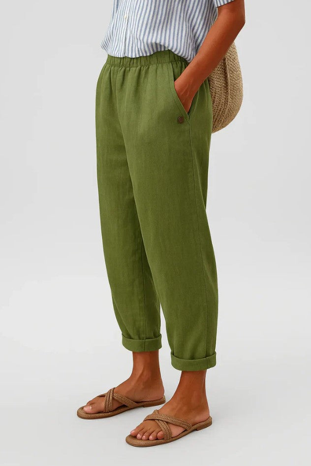 Sharona - Lightweight Linen-Cotton Pants Bennet & Stone London