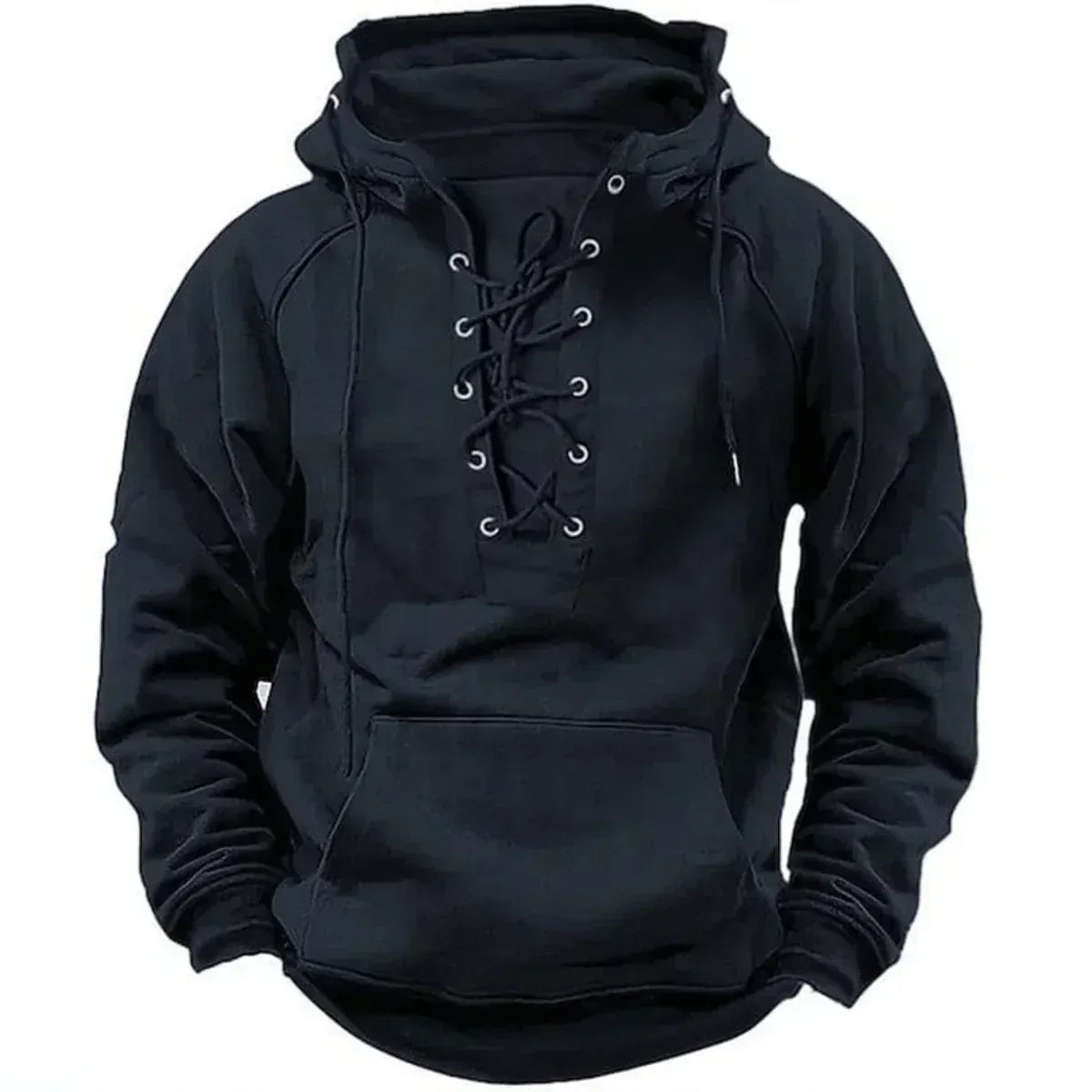 EDMUND | LACE-UP HOODIE Bennet & Stone London