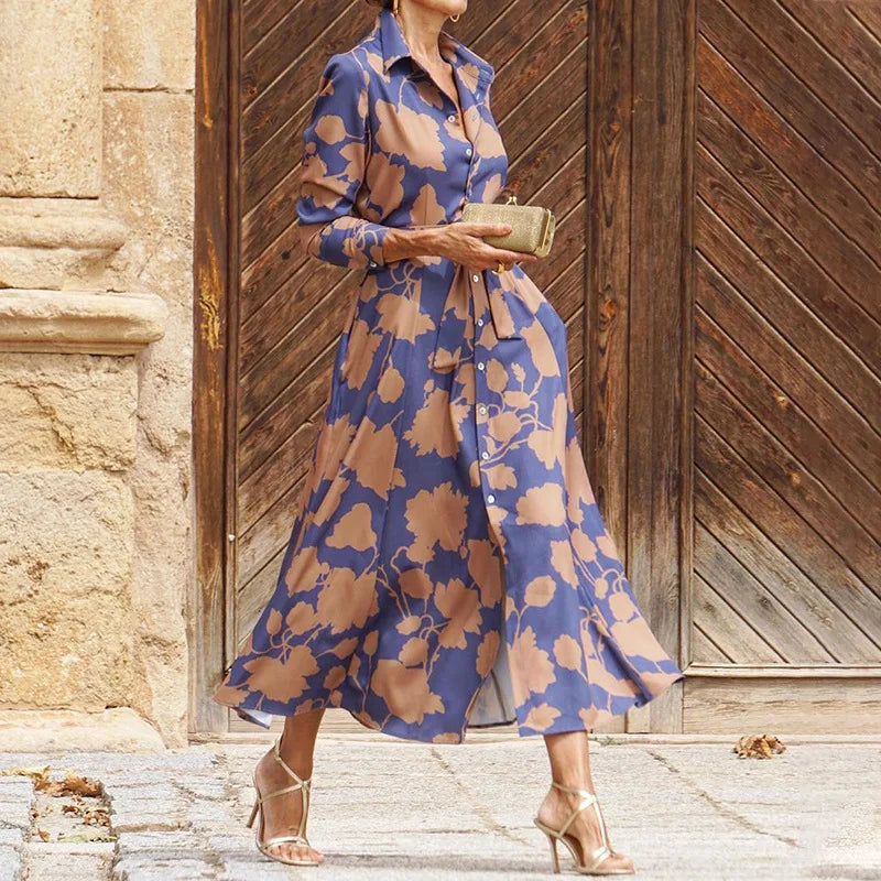 ÉLISE | ELEGANT LONG DRESS WITH LONG SLEEVES Bennet & Stone London