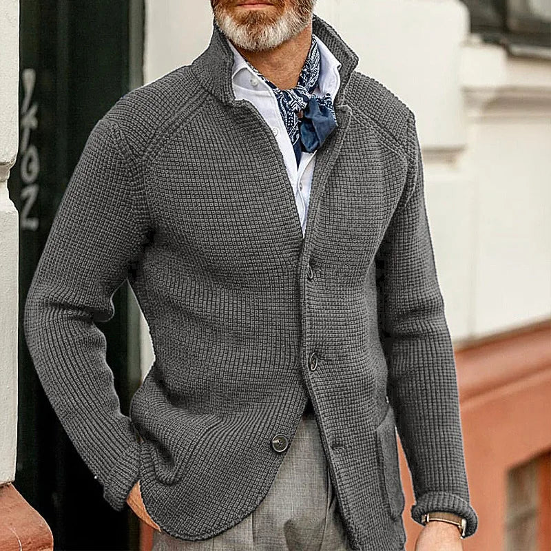 HARRIS | KNITTED BUTTON-UP CARDIGAN Bennet & Stone London