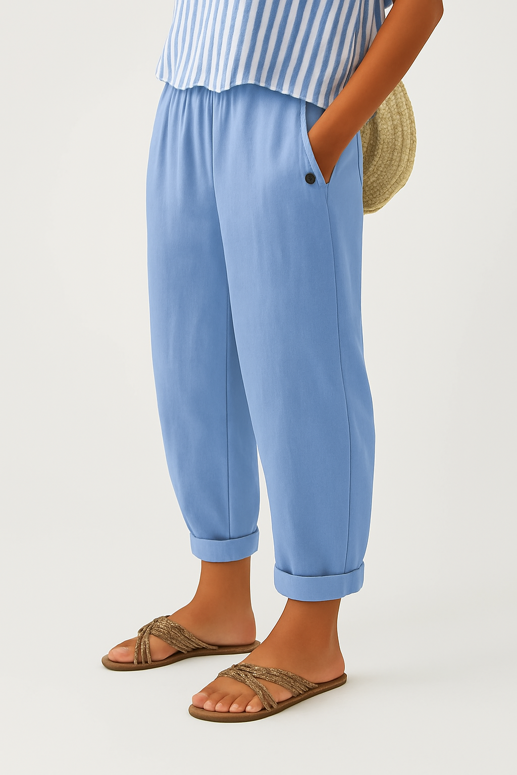 Sharona - Lightweight Linen-Cotton Pants Bennet & Stone London