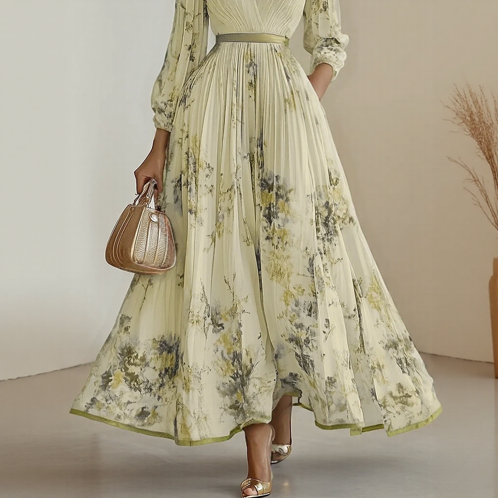 ELARA | DRESS WITH SOFT V-NECK Bennet & Stone London