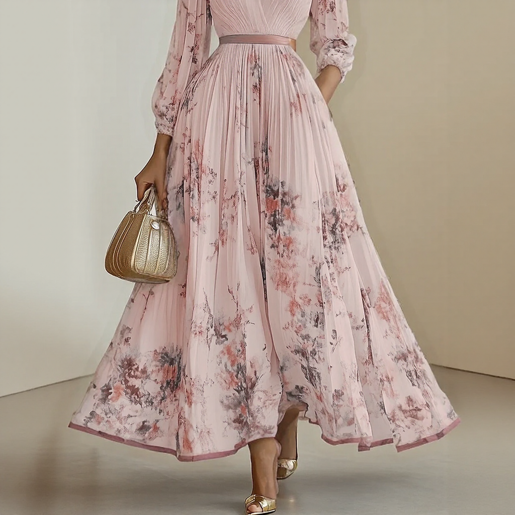 ELARA | DRESS WITH SOFT V-NECK Bennet & Stone London