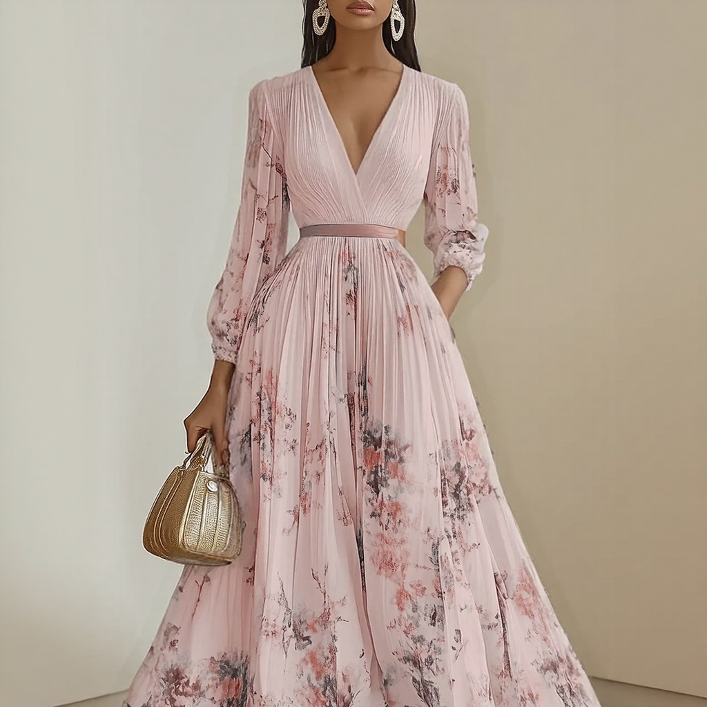 ELARA | DRESS WITH SOFT V-NECK Bennet & Stone London