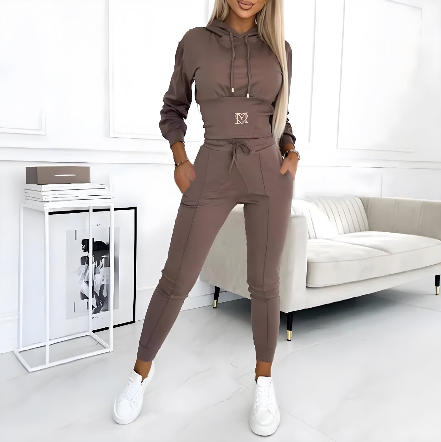 GRACE | HOODED LOUNGEWEAR SET Bennet & Stone London
