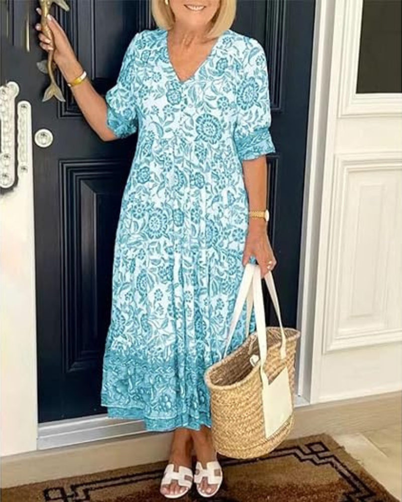 FAYE | ELEGANT AIRY FLORAL DRESS Bennet & Stone London