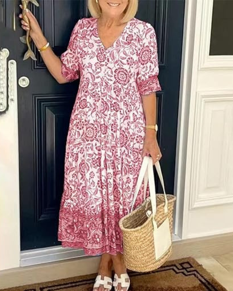FAYE | ELEGANT AIRY FLORAL DRESS Bennet & Stone London