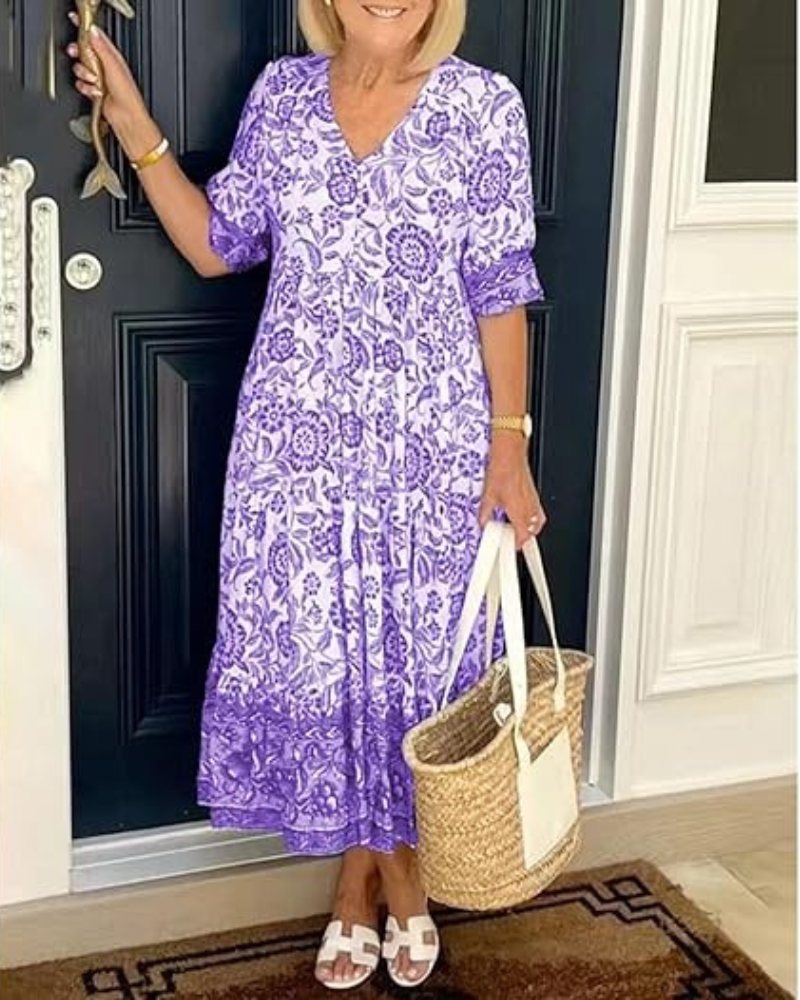 FAYE | ELEGANT AIRY FLORAL DRESS Bennet & Stone London
