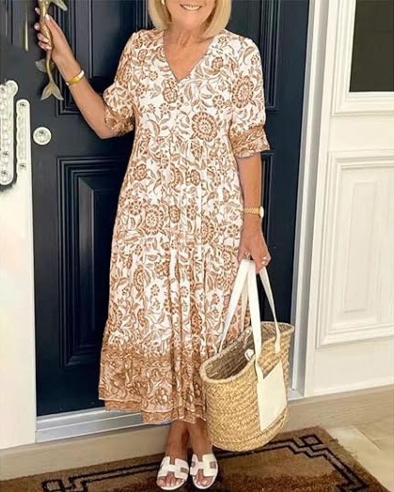 FAYE | ELEGANT AIRY FLORAL DRESS Bennet & Stone London
