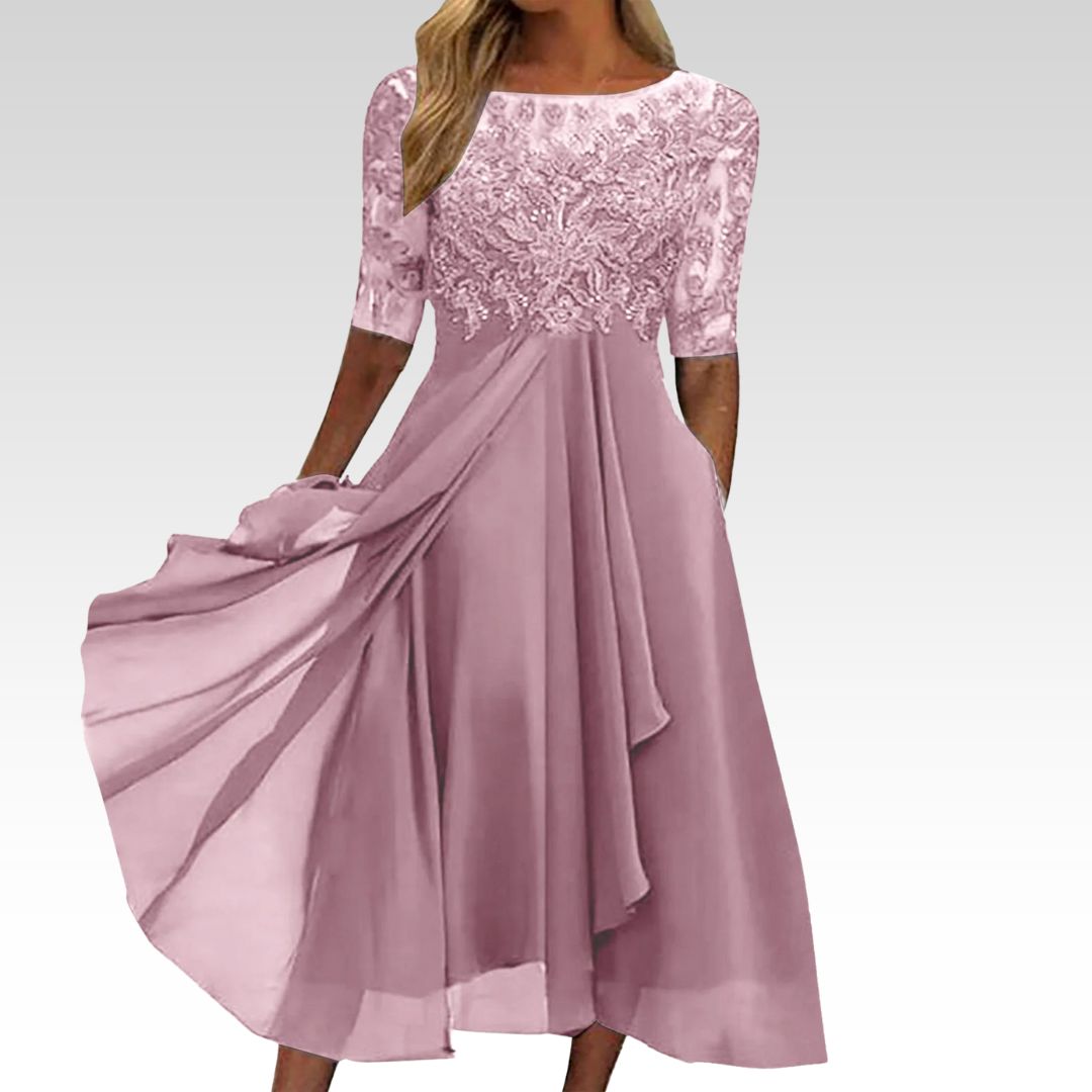 Amelia | Graceful Elegant Evening Dress Bennet & Stone London