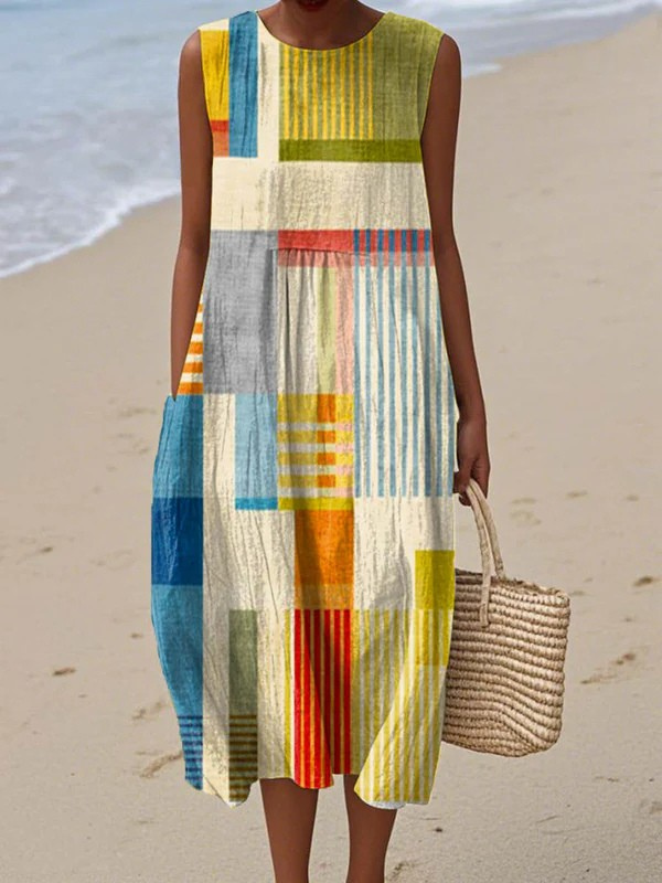 EVE | GEOMETRIC MIDI DRESS Bennet & Stone London